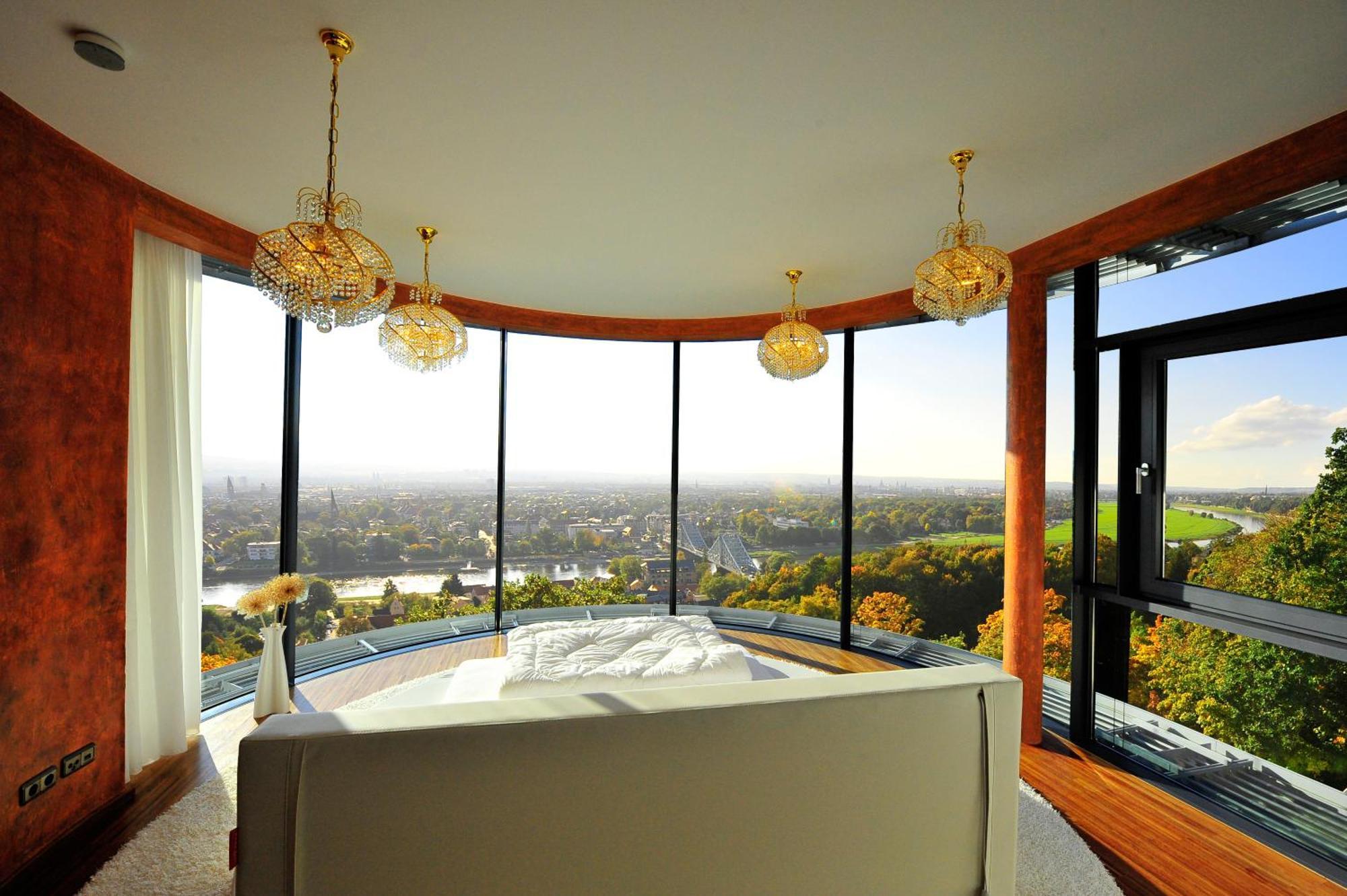 Villa Via Lapis - Panoramablick Ueber Dresden - Garten - Pool - Sauna - Luxus Ruang foto